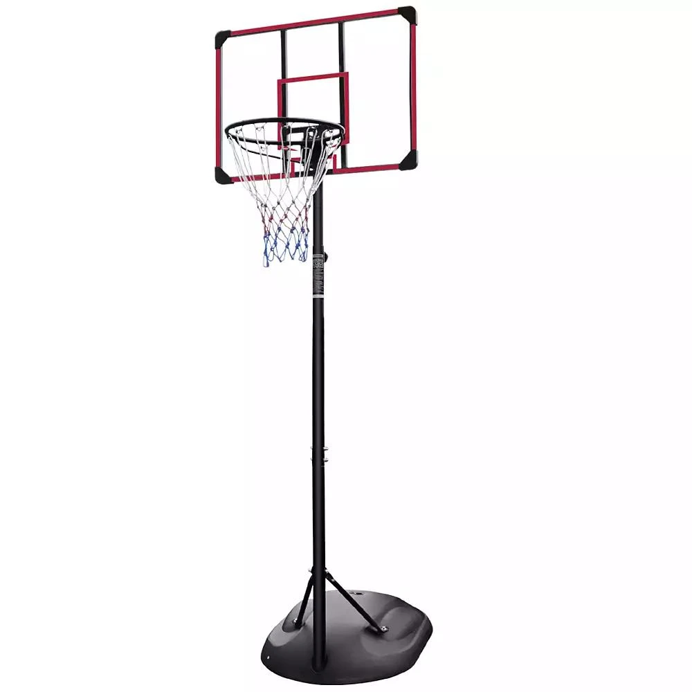 Streamdale Furniture Streamdale Adjustable 7.5-9.2FT Basketball Hoop with Backboard 
Wheels 1