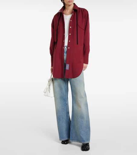 MAISON MARGIELA Reversible wool gabardine shirt 8