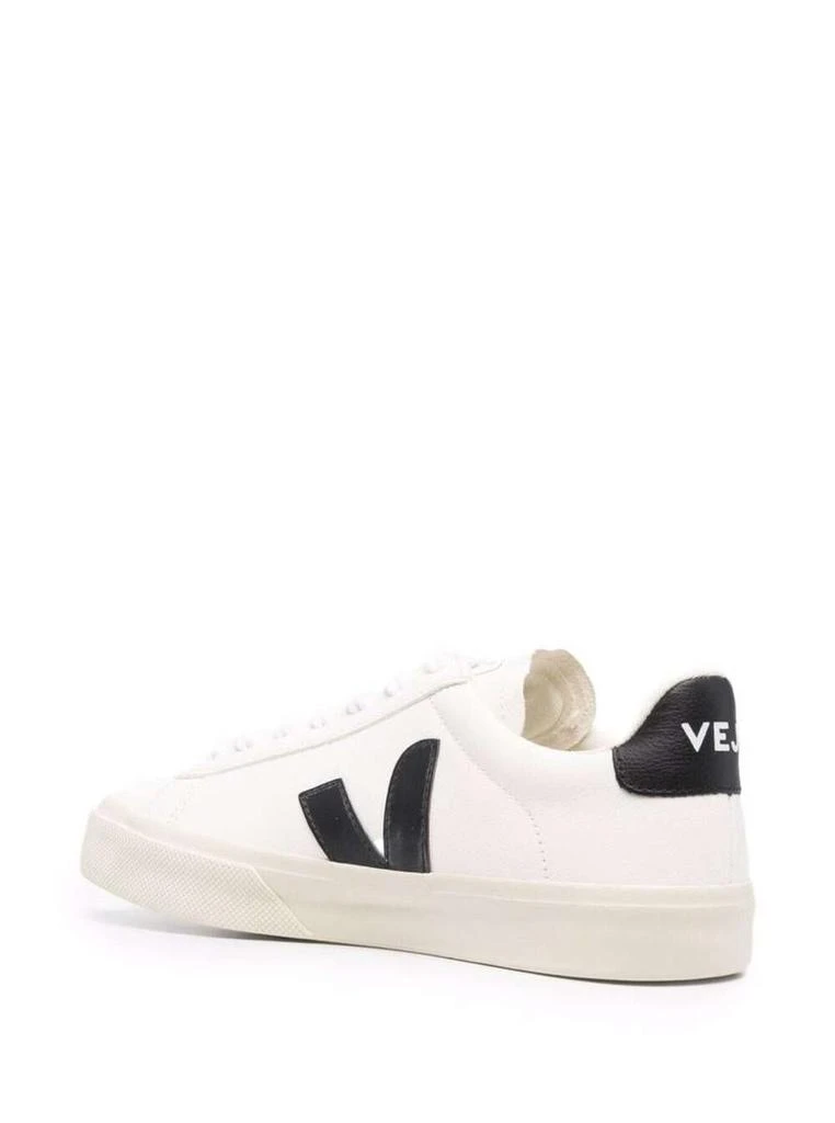 Veja 'Campo' White And Black Low Top Sneakers In Vegan Leather Unisex 3
