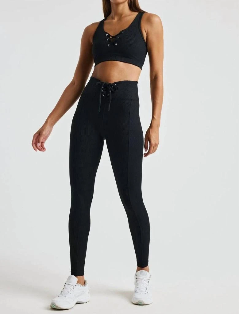 Year Of Ours Ribbed Football Legging In Black 2