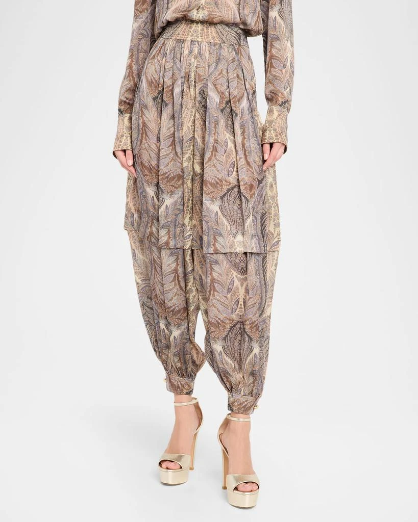 Zimmermann Hypnotic Silk Harem Pants 4