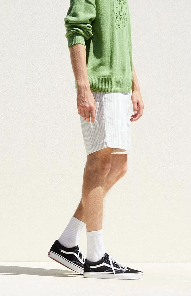 PacSun Stripe Textured Linen Shorts 3