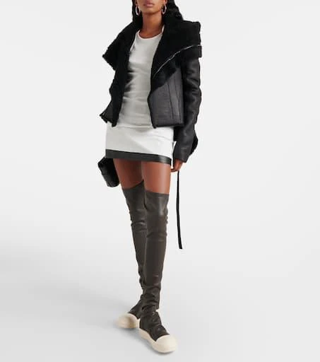 Rick Owens Stocking knee-high leather sneakers 2