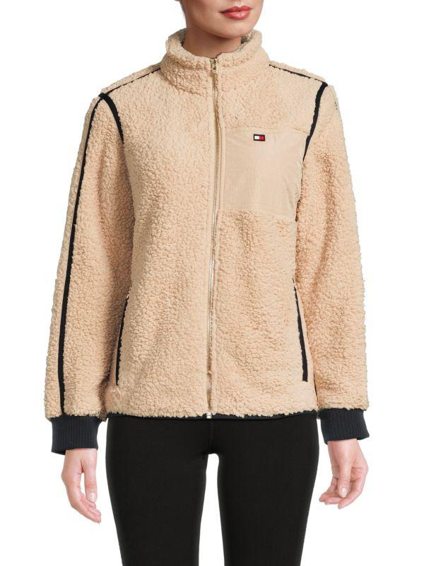 Tommy Hilfiger Faux Shearling Zip Jacket