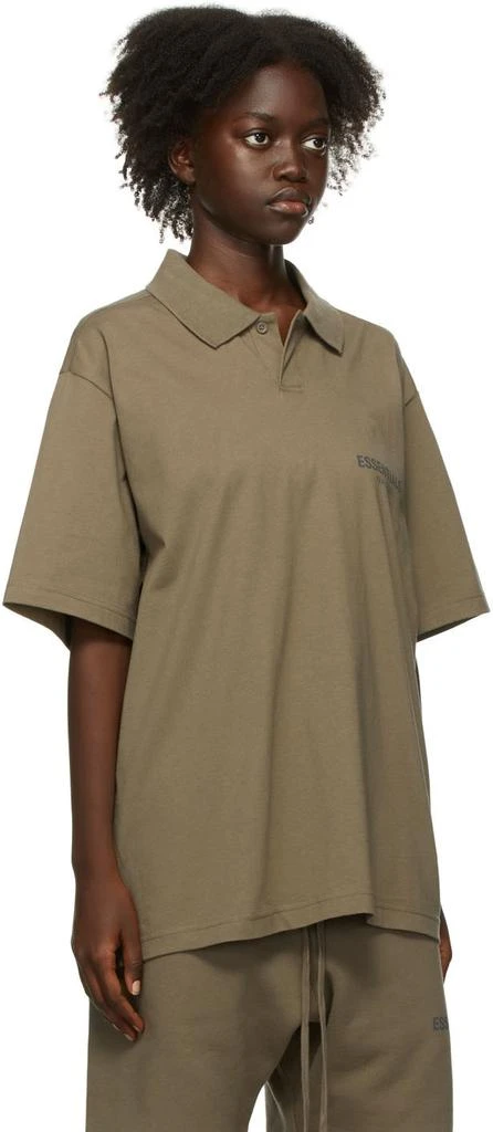 Essentials Taupe Jersey Polo 2
