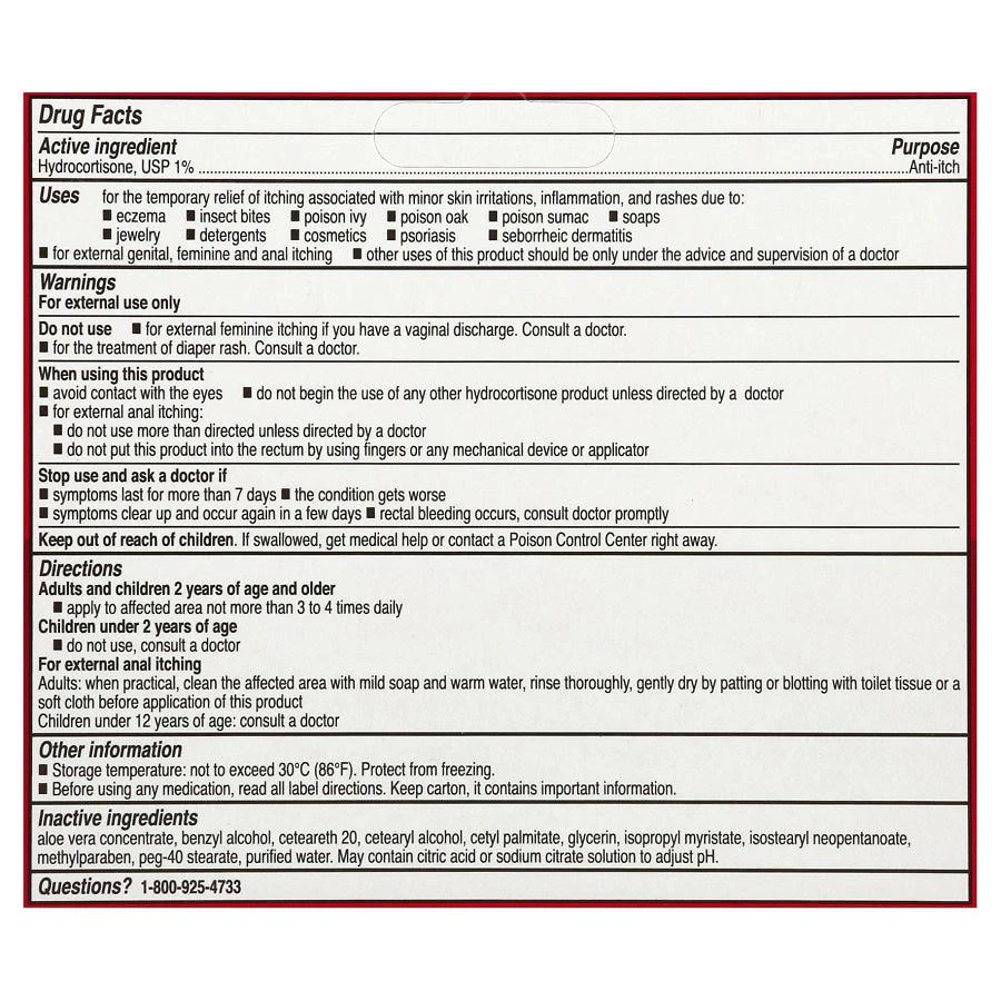 Walgreens Hydrocortisone Cream with Aloe Maximum Strength 2