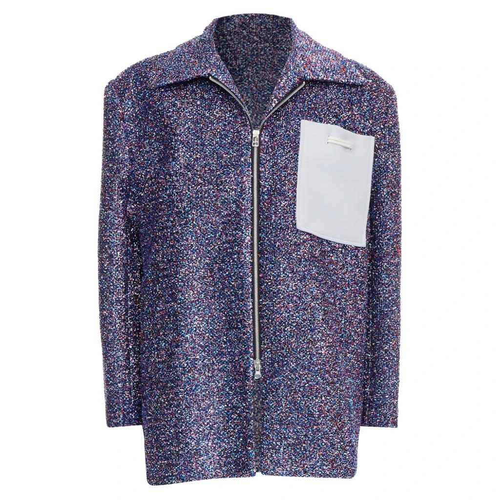 Xander Zhou Signature Lurex Pocket Tinsel Jacket 1