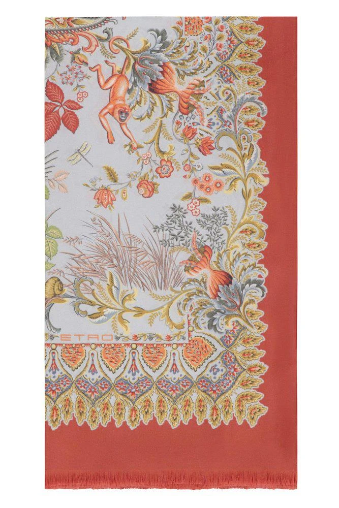ETRO Etro Botanical Print Silk Scarf