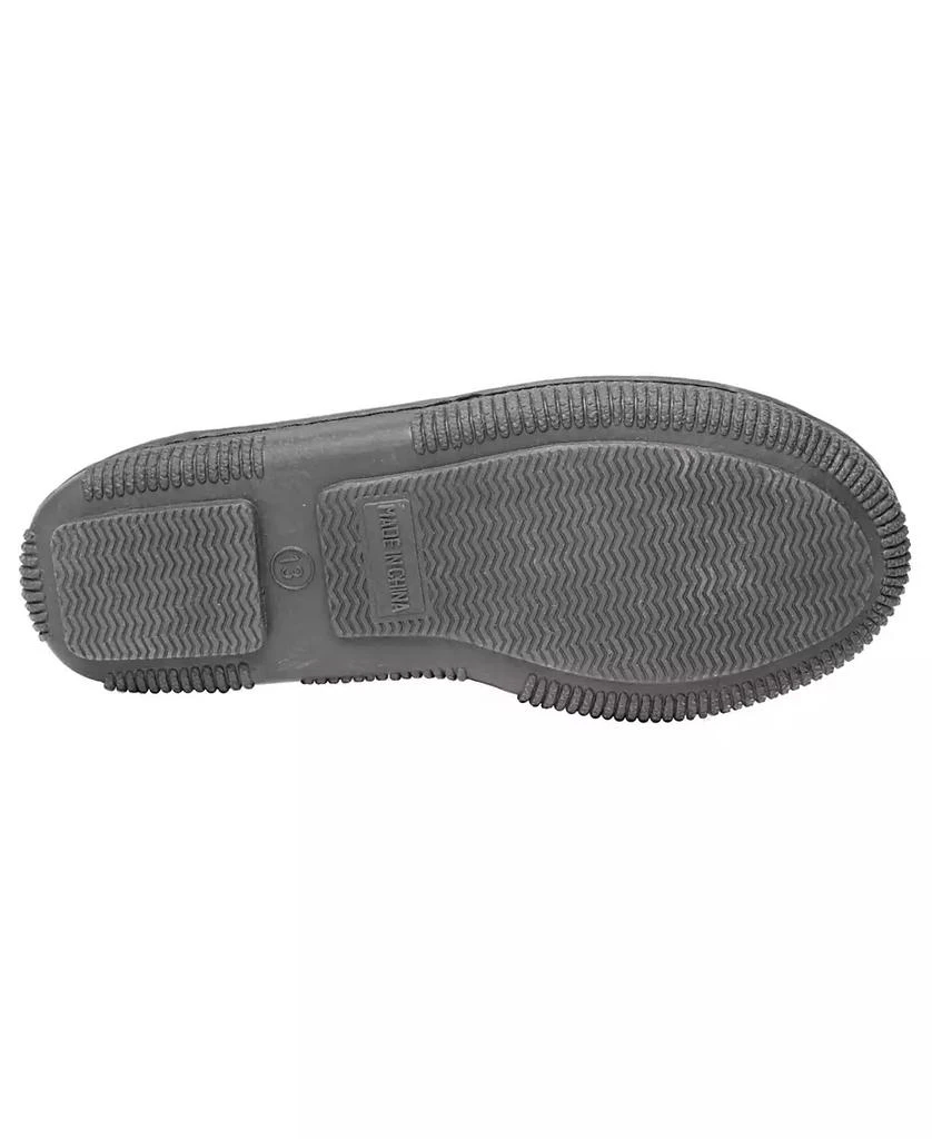 Minnetonka Toddler Boys Pile Lined Hardsole Moccasin Slippers 5