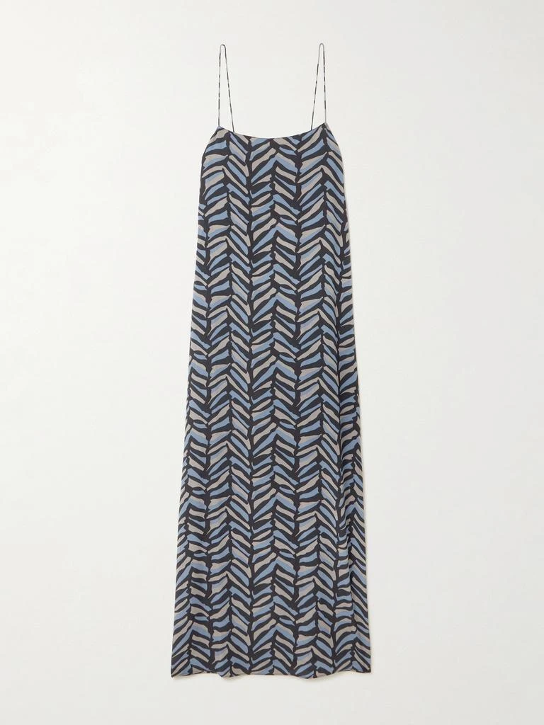Matteau Printed Silk-voile Maxi Dress