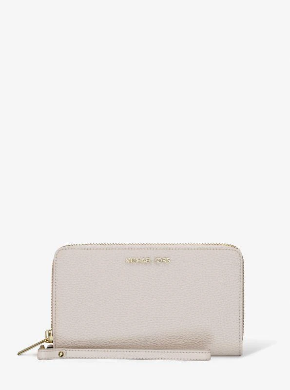 Michael Kors Large Pebbled Leather Smartphone Wristlet 1