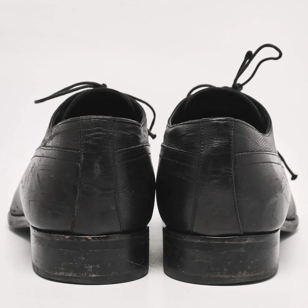Louis Vuitton Louis Vuitton Black Damier Embossed Leather Lace Up Oxfords Size 43 5
