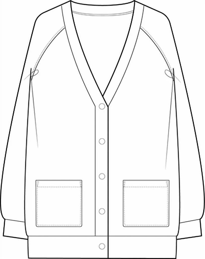 Eileen Fisher Eileen Fisher - V-neck Long Jacket With Long Sleeves 2
