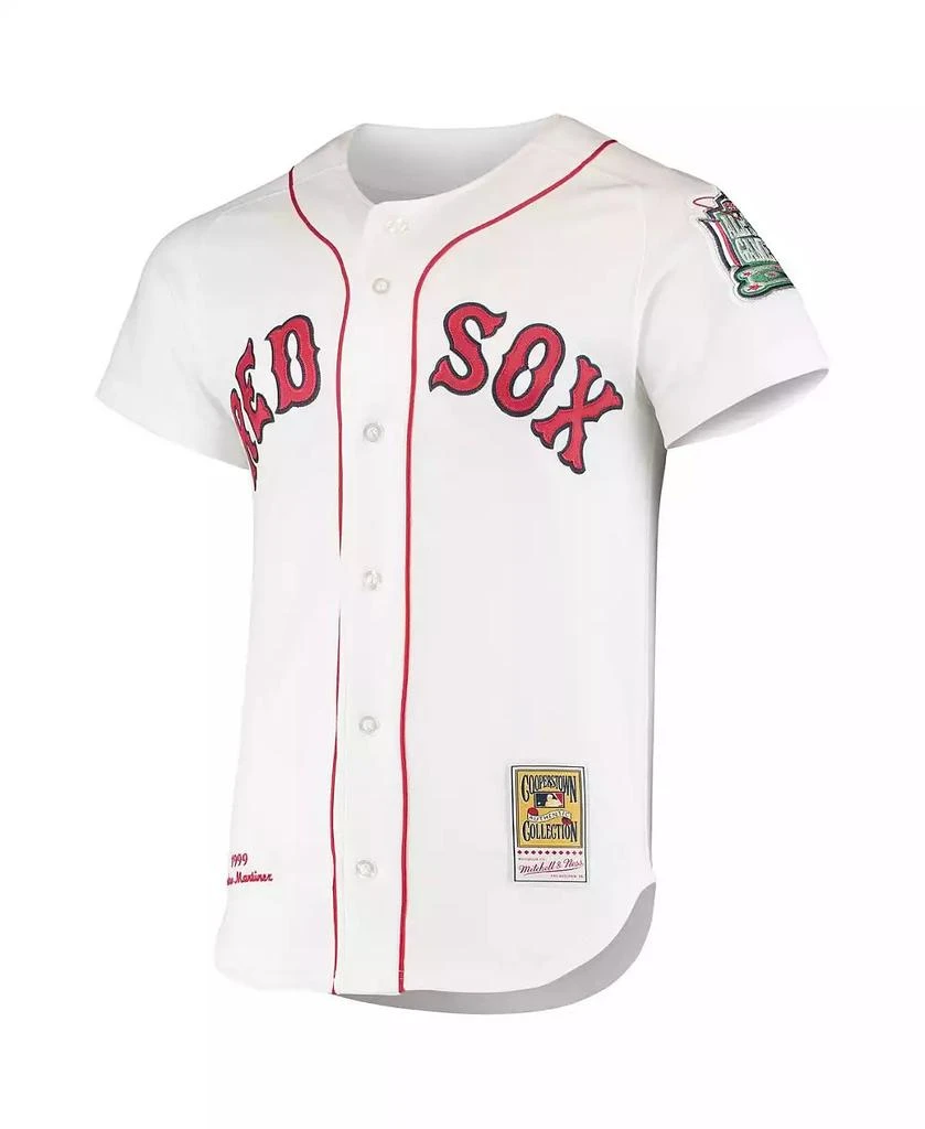 Mitchell 
Ness Men
s Pedro Martinez White Boston Red Sox 1999 Cooperstown Collection Home Authentic Jersey 2