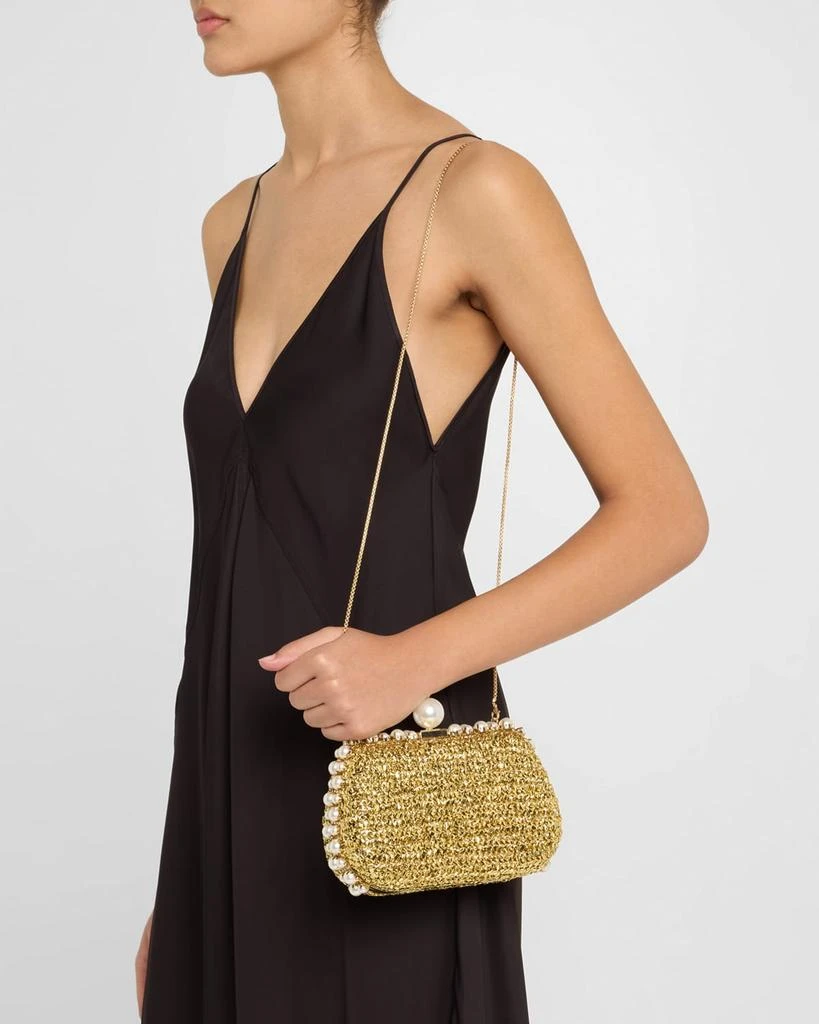 BTB Los Angeles Amelie Pearly Metallic Clutch Bag 2