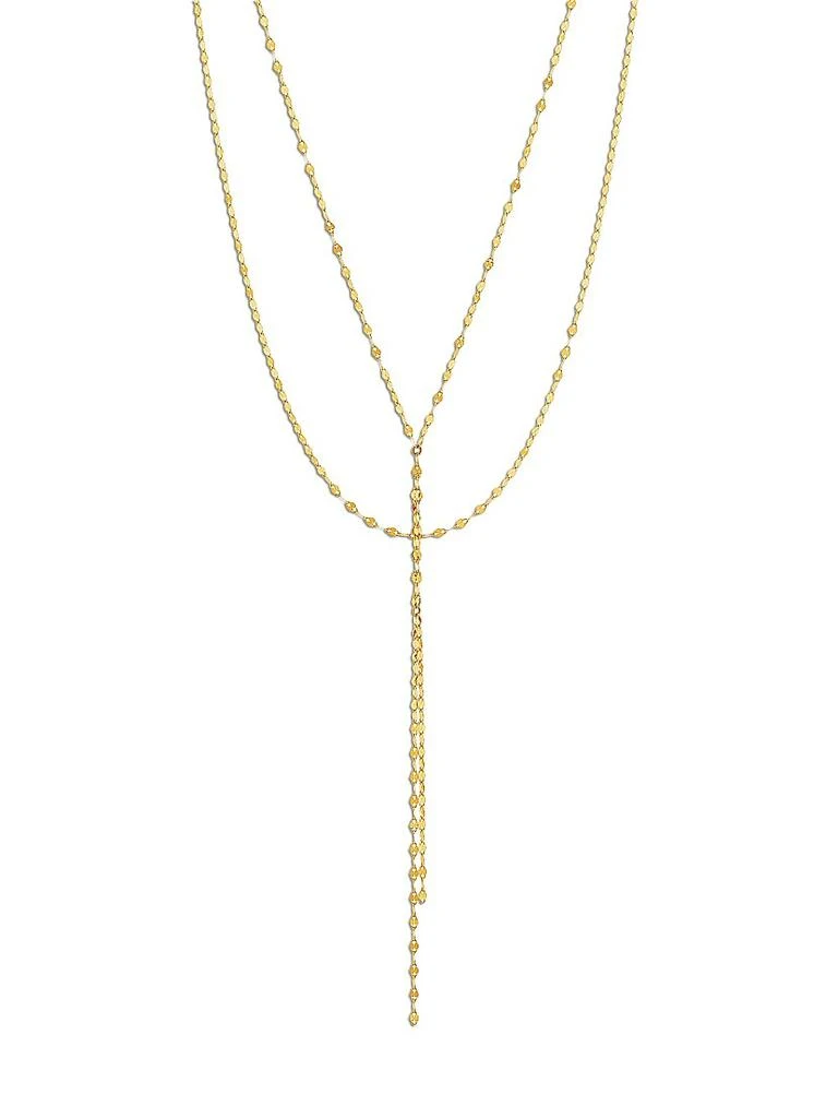LANA Blake 14K Yellow Gold Lariat Necklace 1