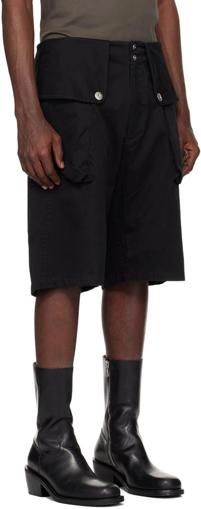 Omar Afridi Black Flap Shorts 2