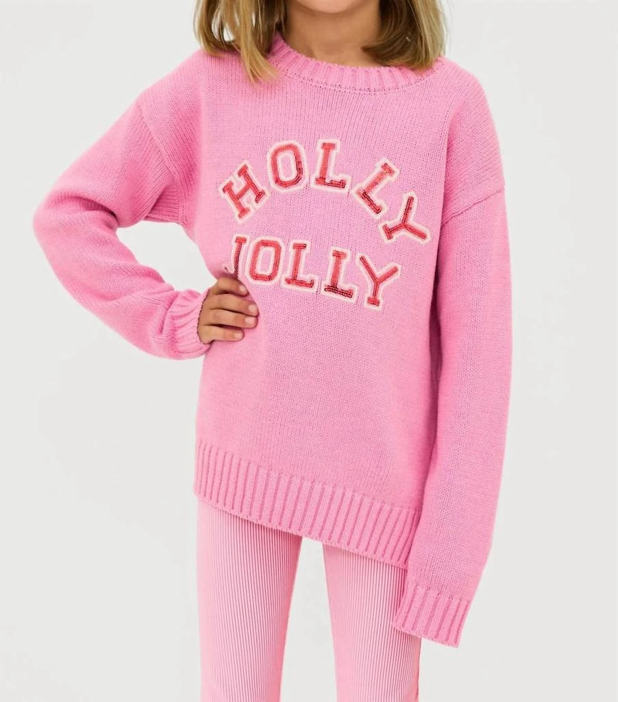 Beach Riot Beach Riot - Girl's Callie Sweater Holly Jolly 1