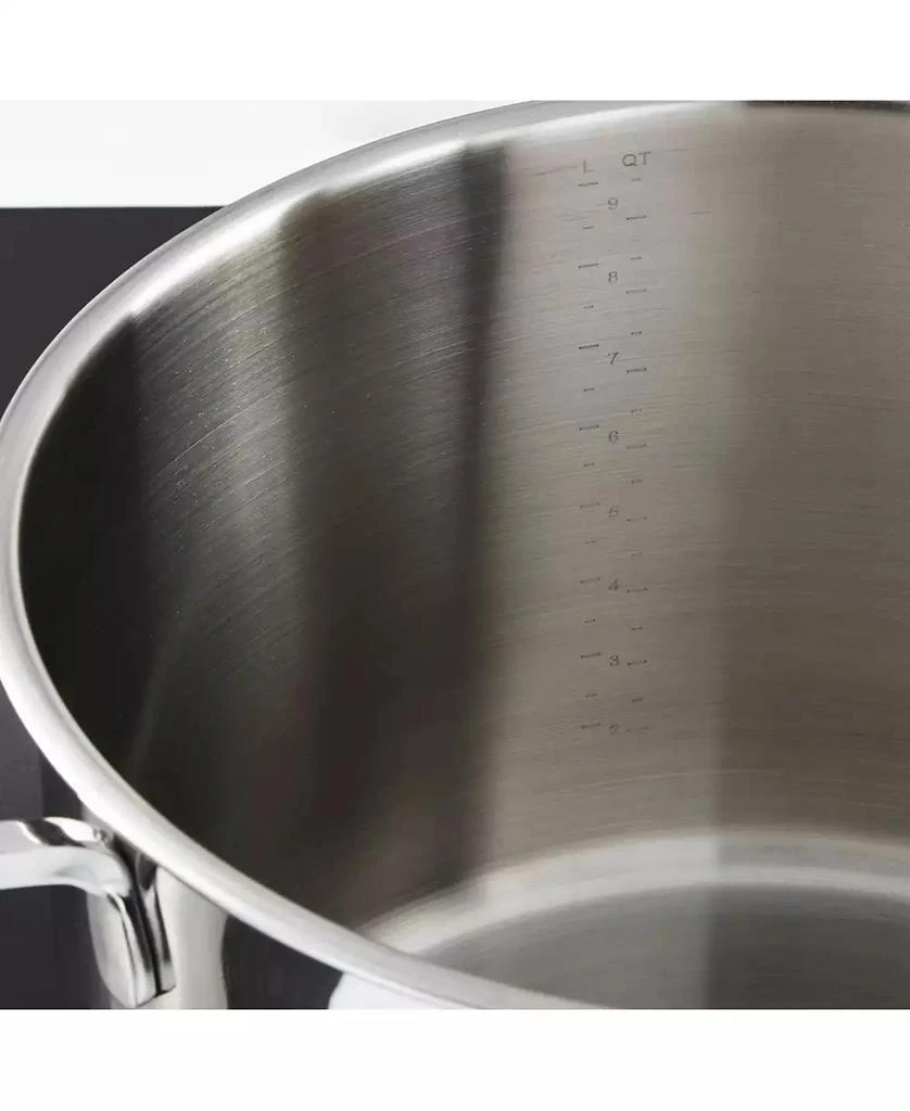 BergHOFF DiNA Helix Recycled 18/10 Stainless Steel 10.25" Stockpot 10.6qt., Glass Lid 2