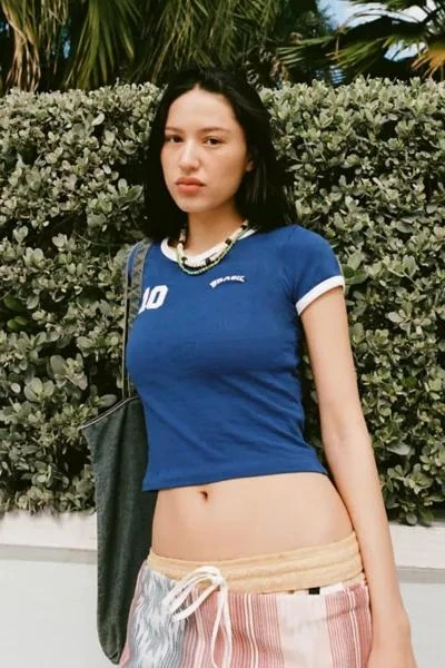 Urban Outfitters Brasil V-Neck Baby Tee 1