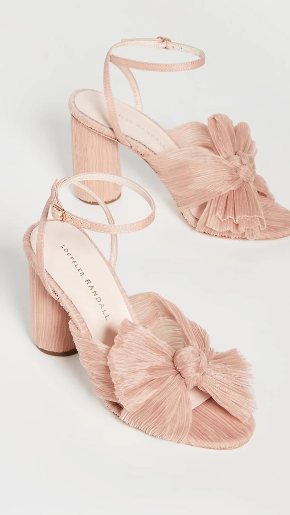 Loeffler Randall Camellia Pleated Bow Heel with Ankle Strap 4