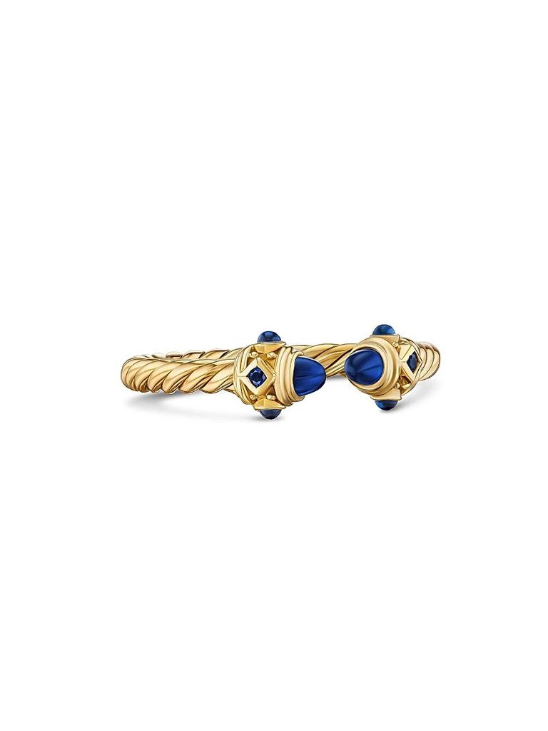 David Yurman Renaissance Open Ring in 18K Gold With Gemstones 1
