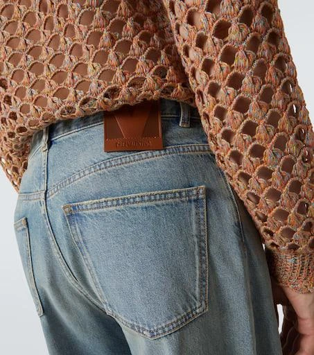 Valentino High-rise wide-leg jeans 5