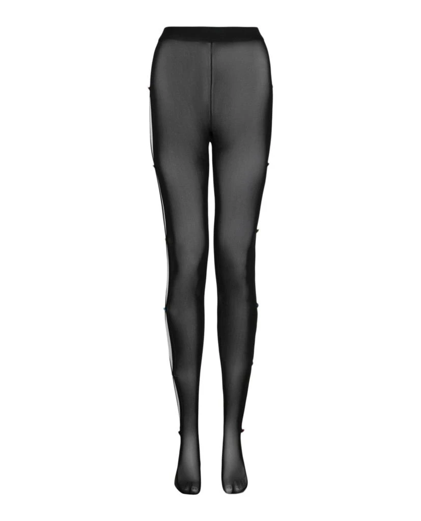 Versace Cut-Out Mesh Tights 1