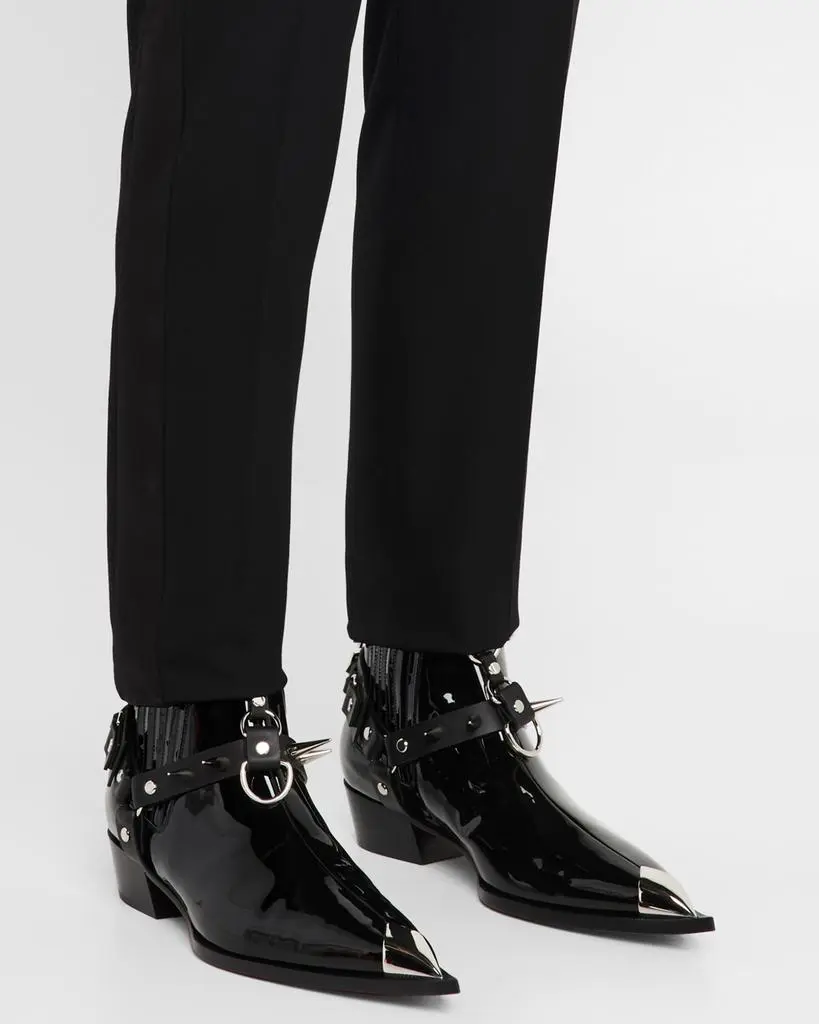 Christian Louboutin Men's Chesteviss Patent Leather Chelsea Boots - Free Shipping - BeyondStyle Christian Louboutin Men's Chesteviss Patent Leather Chelsea Boots - Free Shipping - BeyondStyle