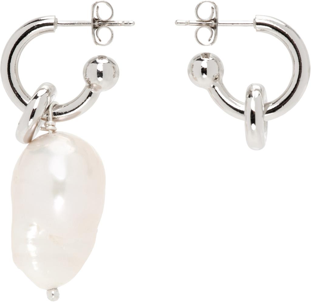 Justine Clenquet Silver Hirschy Earrings - Fashion