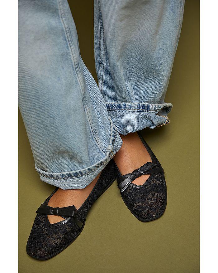 Free People Women's Mesh Mania Bow Flats