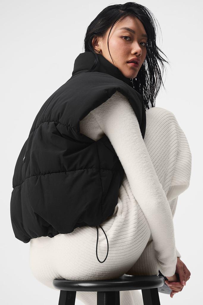 ベスト・ジレ [Alo Yoga] Incline Puffer Vest Incline Puffer Vest - Ivory | Alo Yoga