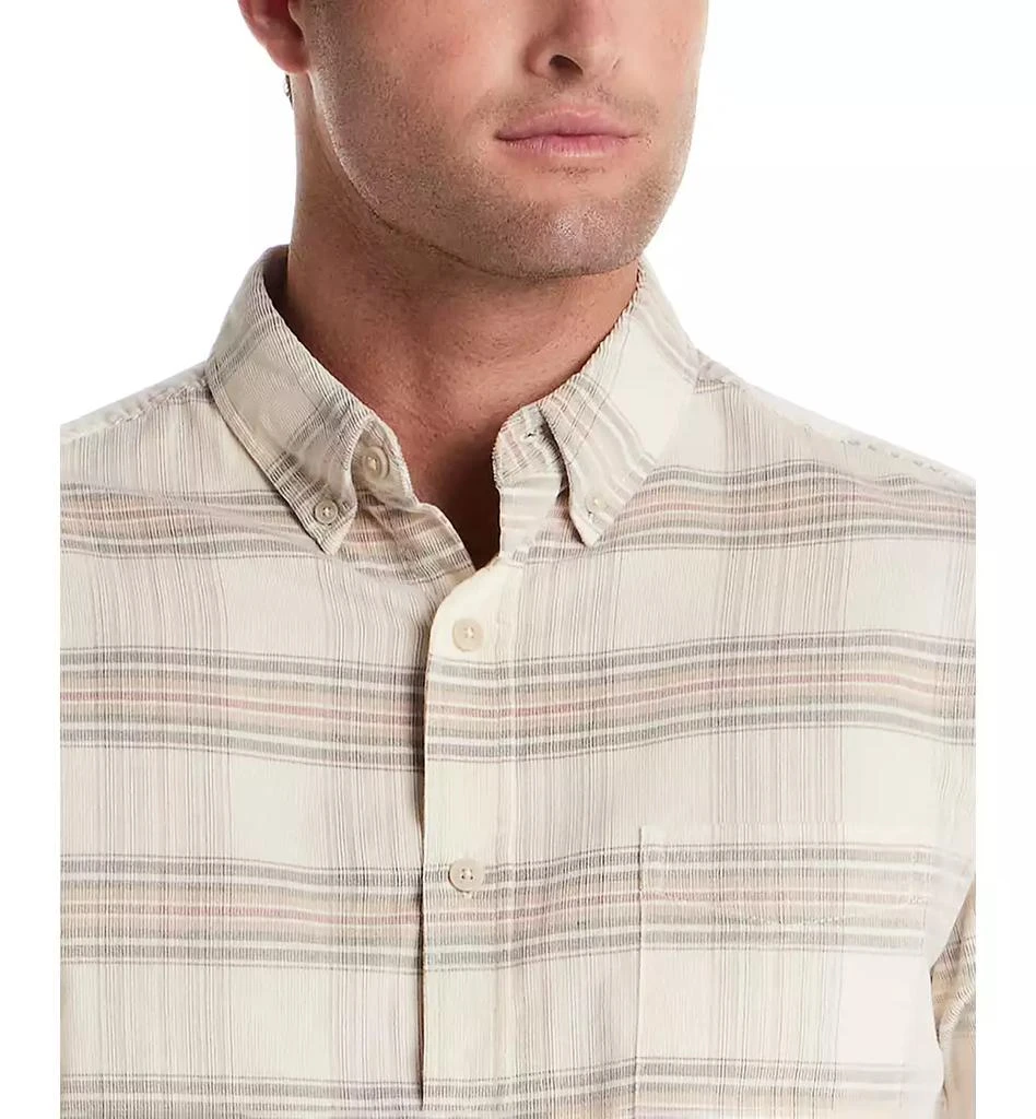Weatherproof Vintage Men's Plaid Long Sleeve Corduroy Shirt 3