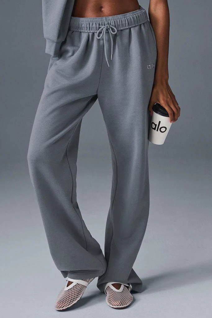 Alo Accolade Straight Leg Sweatpant - Steel Grey 1