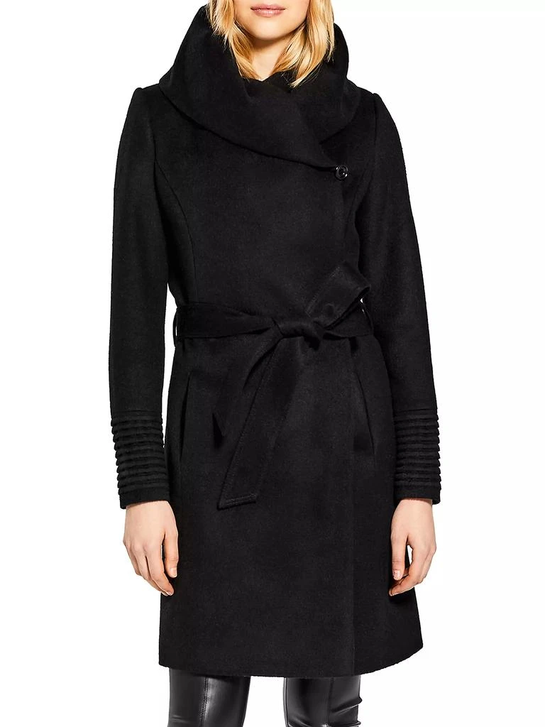 Sentaler Hooded Alpaca Wrap Coat 3