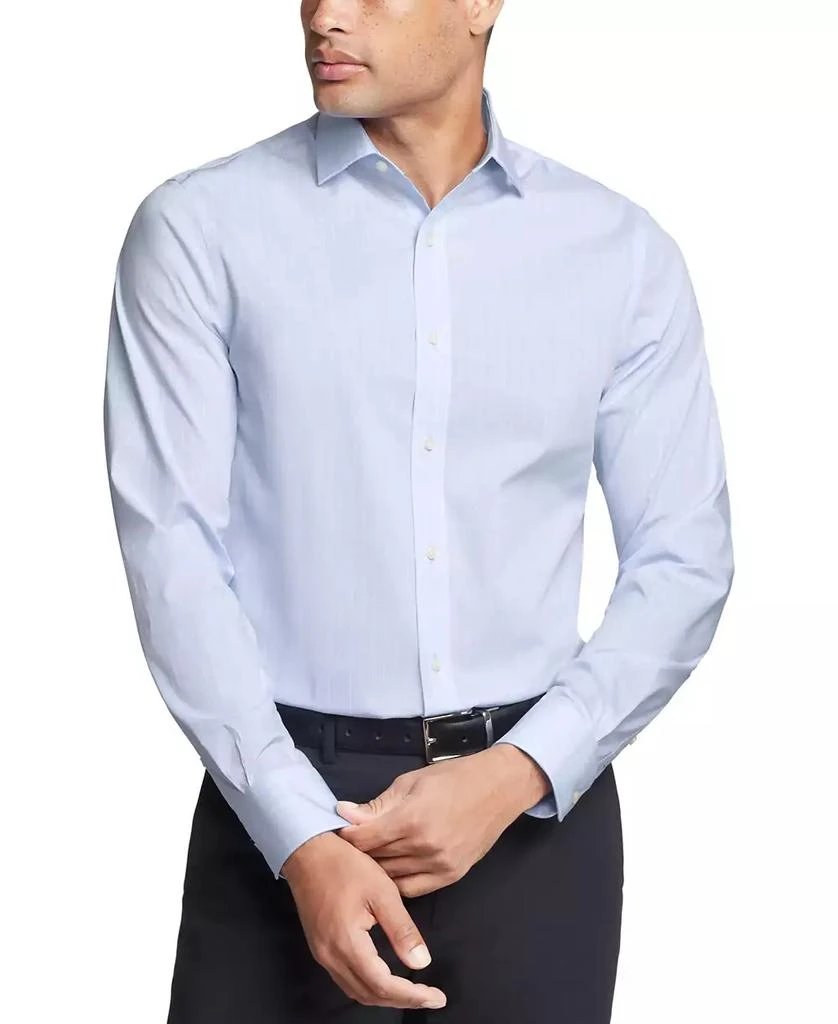 Tommy Hilfiger Men's TH Flex Essentials Wrinkle Free Stretch Regular-Fit Dress Shirt 1