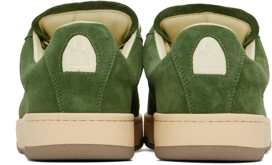Lanvin Green Suede Curb Lite Sneakers 2