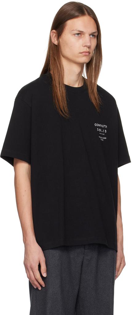 Solid Homme Black 'Commuter' T-Shirt