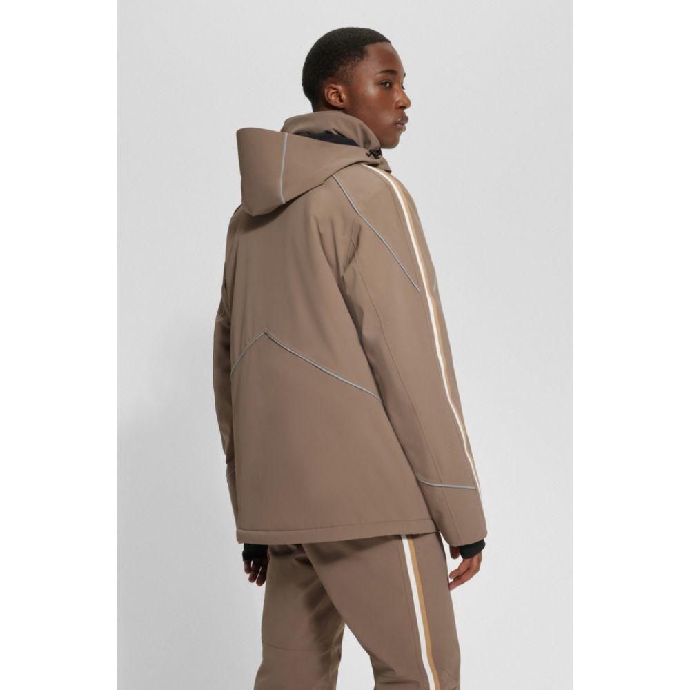 x Perfect Moment hooded down ski jacket with special branding – On