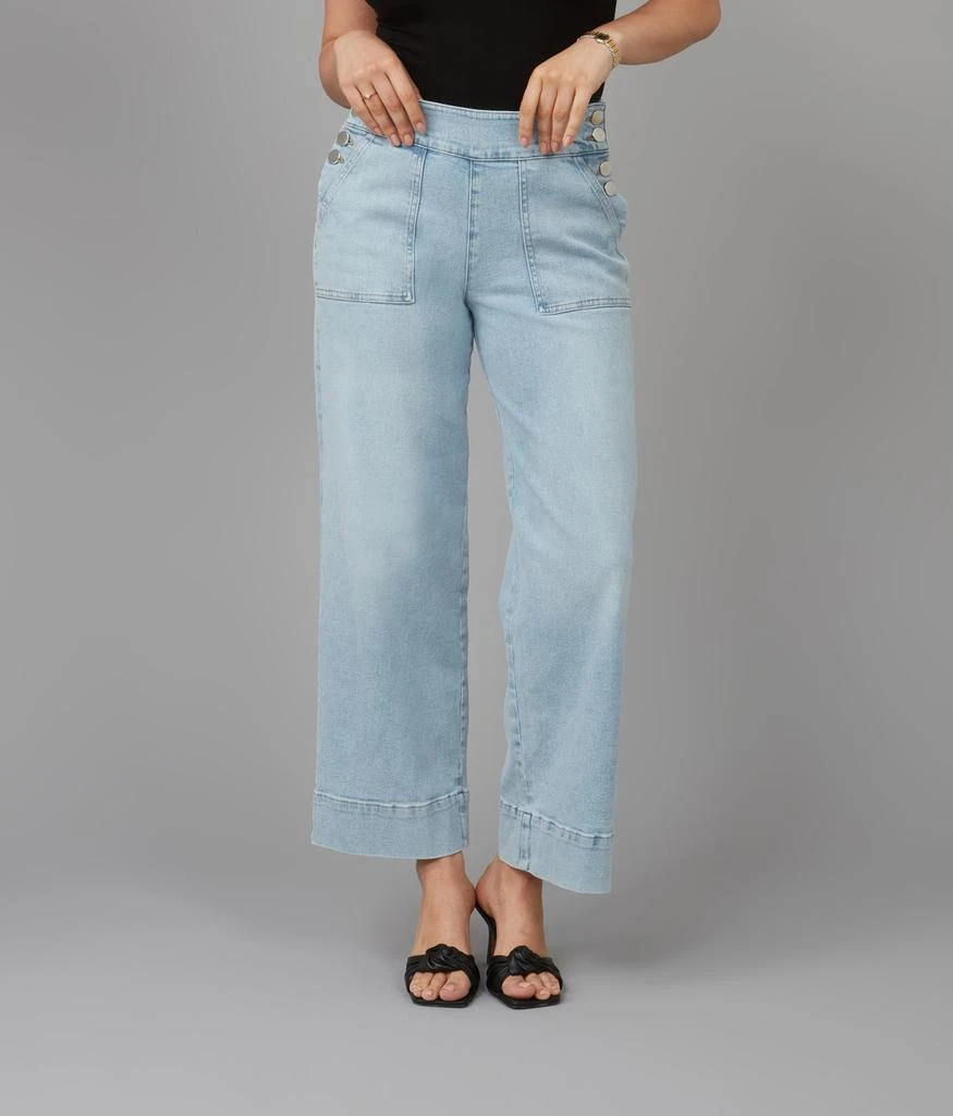 Lola Jeans Women's COLETTE-CM High Rise Wide Leg Jeans 1