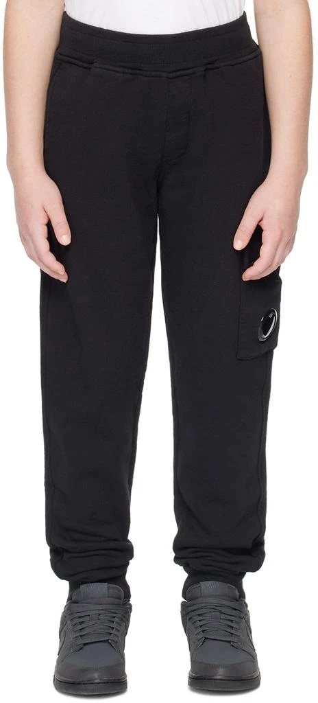 C.P. Company Kids Kids Black Basic Cargo Pants