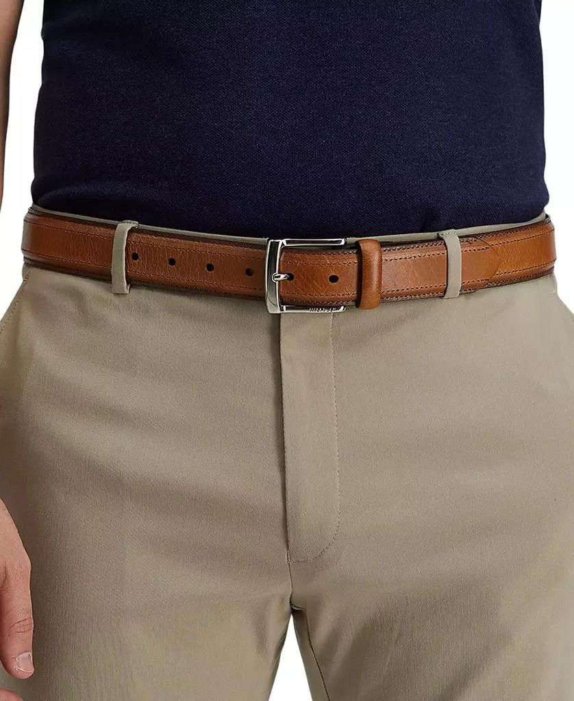 Tommy Hilfiger Men’s Stitched Classic Dress Leather Belt 6