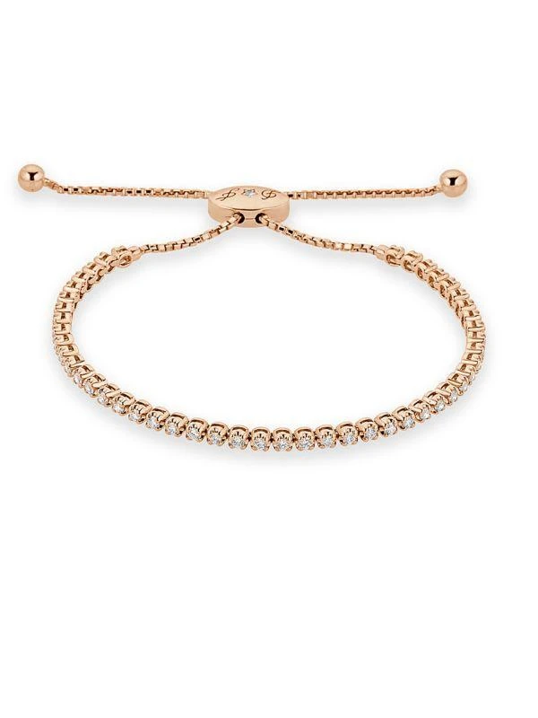 Saks Fifth Avenue 14K Rose Gold & 1 TCW Diamond Adjustable Bracelet 1