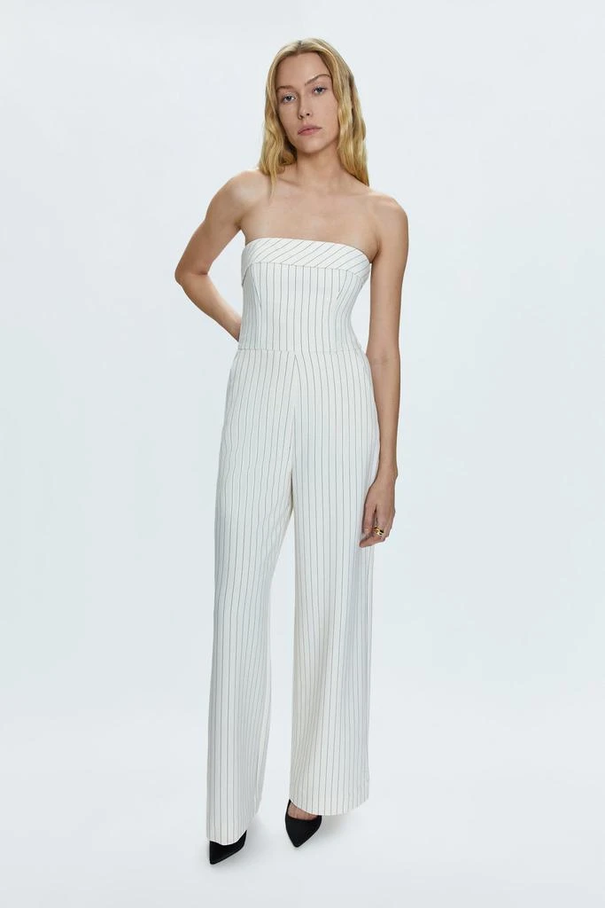 Pistola Denim Valentina Jumpsuit - Le Blanc Pinstripe 4