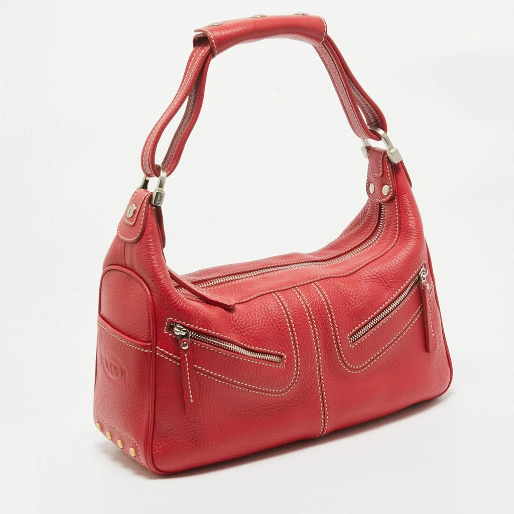 Tod's Tod's Red Leather Milky Hobo 3