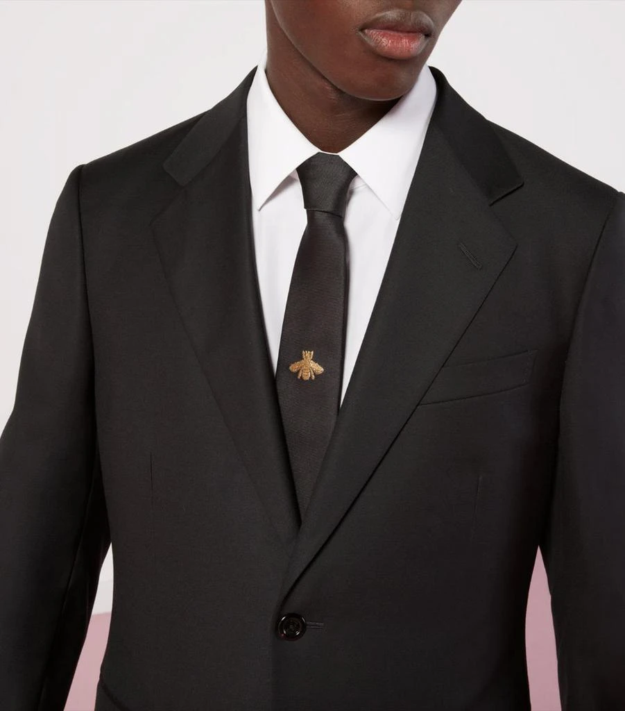 Gucci Silk Bee Motif Tie 2