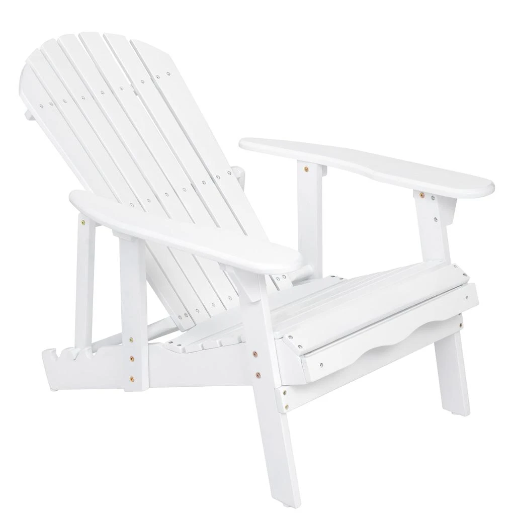 Streamdale Furniture Streamdale Acacia Wood Folding Adirondack Chair - Rustic Design 3
