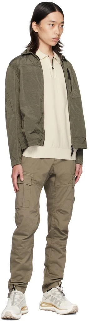 Stone Island Off-White Half-Zip Polo 5