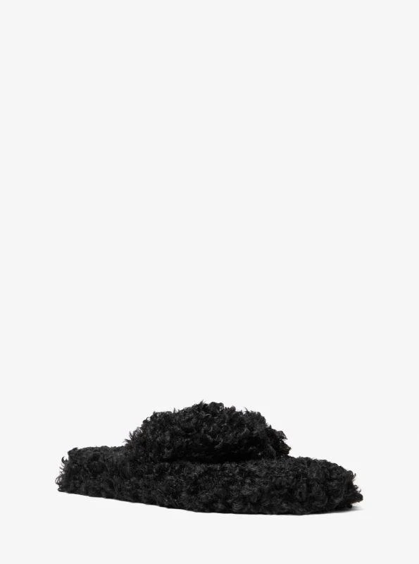 Michael Kors Alani Faux-Fur Flip Flop 1