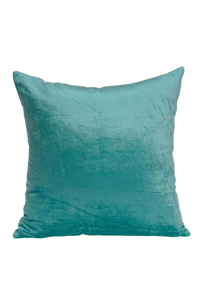 Parkland Camila Transitional Solid Pillow - 20" x 20" - Aqua 1